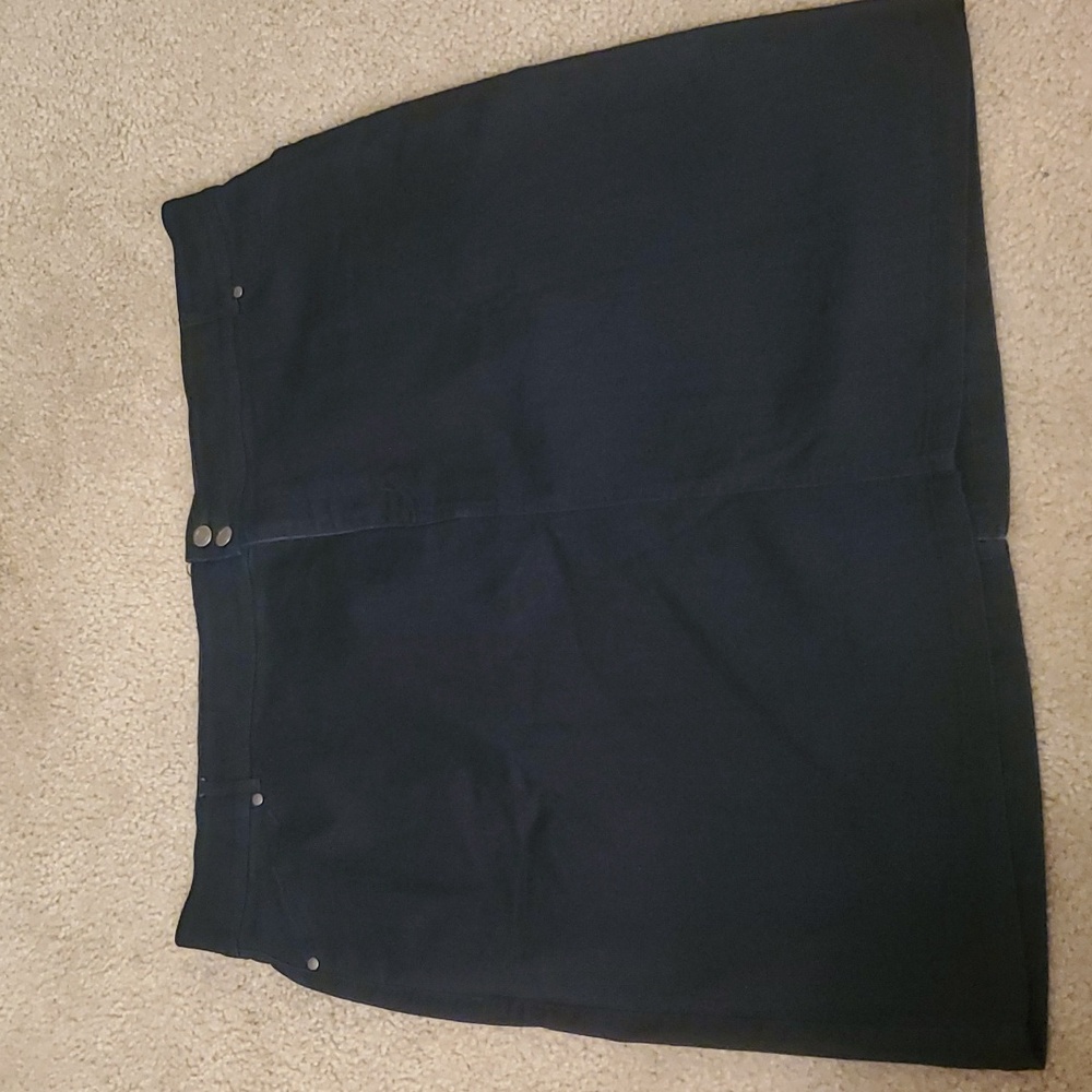 Dark denim skirt